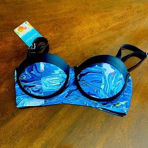 NWT Art Inspired Bikini Top